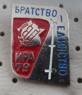 ORA Bratstvo Edinstvo 1979 Youth Labor Action, Yugoslavia Pin, Badge, Lapel - Administración