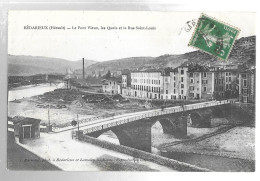 Bédarieux. Le Pont Vieux, Les Quais, Rue Saint Louis (A22p7) - Bedarieux