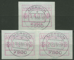 Luxemburg 1983 Automatenmarke Automat P 2504 Satz 1.4 D S4 Gestempelt - Vignettes D'affranchissement