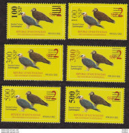 SOUTH SUDAN Stamps Unissued Proof Set, 6 Stamps, Overprint On 2 SSP Birds Bearded Vulture Südsudan Soudan Du Sud - Sud-Soudan