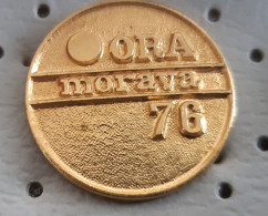 ORA Morava 1976 Youth Labor Action, Yugoslavia Pin, Badge, Lapel - Administración