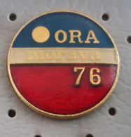 ORA Morava 1976 Youth Labor Action, Yugoslavia Pin, Badge, Lapel - Administración