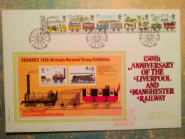 Enveloppe Premier Jour  Du Royaume Uni / FDC From United Kingdom : Trains 1980 - 1971-1980 Decimal Issues