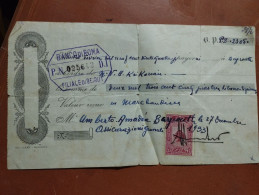 Lebanon O Siria Check Bank BANCA DI ROMA Filiale Di Beirut 1933 Beyrouth - Cheques & Traveler's Cheques