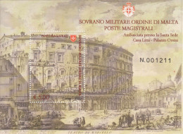 2022 Sovereign Military Order Of Malta SMOM Palazzo Orsini Architecture Religion Souvenir Sheet  MNH @ 60% FACE VALUE - Malte (Ordre De)