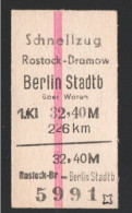 31] BRD (DR Der DDR)  - Rostock Dramow - Berlin Stadtb  (Schnellzug) - Europe