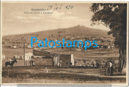 243939 URUGUAY MONTEVIDEO VILLA DEL CERRO Y FORTALEZA CIRCULATED TO ITALY POSTAL POSTCARD - Uruguay