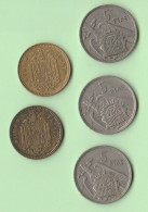Espagne Lot De 5 Pièces Franco Caudillo - Autres & Non Classés