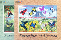 Fauna. Farfalle 2000. - Ouganda (1962-...)