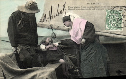 CPA Au Large Pecheur Enfant - Fischerei