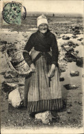 CPA Peche Type De Mouliere FEmme Folklore - Fischerei