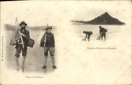 CPA Types De Pecheurs Verdelet Pecheurs De Crevettes - Fischerei