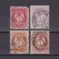NORWAY 1872, Sc# 18-21, CV $200, Used - Gebruikt