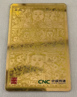 China Netcom Prepaid Phonecard,god Of Fortune, Metal Card - China