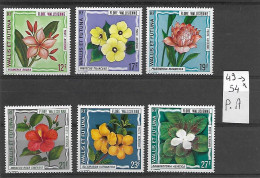 Flore Wallisienne Y&T Poste Aérienne N°49-50-51-52-53-54- N* - Unused Stamps