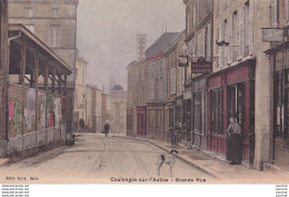 N7-79) COULONGES SUR L'AUTIZE ( DEUX SEVRES ) GRANDE RUE - ANIMEE - HABITANTS - EDIT. SUIRE , BAZAR - ( 2 SCANS ) - Coulonges-sur-l'Autize