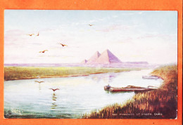 09962 /   Lithographie OILETTE Egypte ◉ Pyramides CAIRO Pyramids Of GIZEH 1905s ◉ RAPHAEL TUCK Picturesque EGYPT 7201 - Gizeh