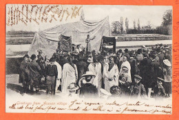 32998 / ️ (•◡•) ASSUAN Greeting From Village ◉ ASSOUAN Spectacle De Rue 1903 à SOULIER Comptable Galeries Lafayette - Assuan