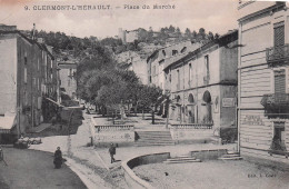 34* CLERMONT L HERAULT  Place Du Marche       RL53,0605 - Clermont L'Hérault