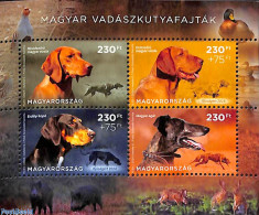 Hungary 2024 Hunting Dogs 4v M/s, Mint NH, Nature - Dogs - Ungebraucht