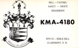 QSL- RADIO AMATEUR CLAREMONT-N°TB3565-E/0209 - Radio Amateur