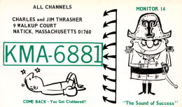 QSL- RADIO AMATEUR NATICK-N°TB3565-E/0201 - Radio Amateur