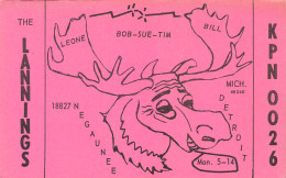 QSL- RADIO AMATEUR DETROIT-N°TB3565-E/0187 - Radio Amateur