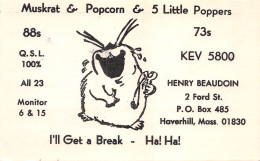 QSL- RADIO AMATEUR HAVERHILL-N°TB3565-E/0177 - Radio Amateur