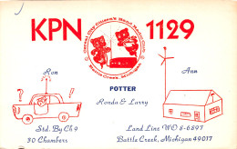 QSL- RADIO AMATEUR BATTLE CREEK-N°TB3565-E/0179 - Radio Amateur