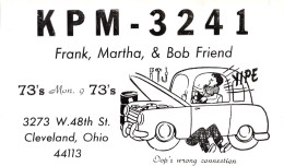 QSL- RADIO AMATEUR CLEVELAND-N°TB3566-E/0381 - Radio Amateur