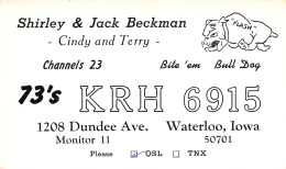 QSL- RADIO AMATEUR WATERLOO-N°TB3566-E/0389 - Radio Amateur