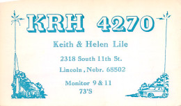 QSL- RADIO AMATEUR LINCOLN-N°TB3566-E/0369 - Radio Amateur