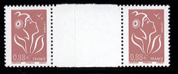 Variété Marianne Lamouche Pont Inter-feuille N°4155 - Unused Stamps