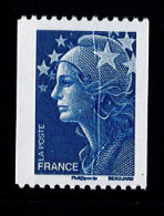 Variété Marianne Beaujard Roulette Avec Pli Accordéon - Unused Stamps
