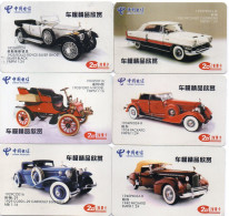 CHINA - CHIP CARD - WDYKT (2004-05-1/6) - CLASSIC CAR - FORD - ROLLS ROYCE - FULL SET - China