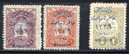 F4.197  TURKEY 1911 SULTAN'S VISIT TO MONASTIR , MICH. 209 I-210 I,  211 I. MH - Macédoine Du Nord