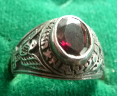 Bague U.S.N  - United States NAVY En Argent - Taille  61 - Bagues