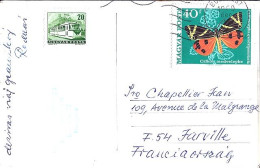 HONGRIE N° 2034/1556 S/CP DE BUDAPEST/15.12.69 POUR LA FRANCE - Briefe U. Dokumente