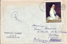 HONGRIE N° 1866 S/L.DE PECS/13.7.67 POUR LA BELGIQUE - Briefe U. Dokumente