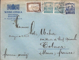 HONGRIE N° 295x2/301/179 S/L.DE BUDAPEST/14.8.22 POUR LA FRANCE - Briefe U. Dokumente