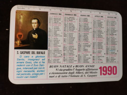 1990 San Gaspare Del Bufalo Opera Missionaria Albano Laziale Roma Calendarietto Tascabile Calendario Religioso - Small : 1981-90