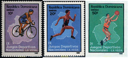 759013 HINGED DOMINICANA 1990 9 JUEGOS DEPORTIVOS NACIONALES - Dominicaine (République)