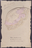 CPA Sainte Catherine Bonnet Tissu Soie Dentelle Circulé - St. Catherine