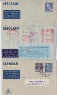 Danemark Danmark Denmark Nordborg Aérogramme Aerogram Air Mail Letter Lot Of Letters - Airmail