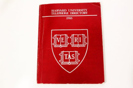 Elenco Telefonico Harvard University 1985 Raro Documento Storico USA - Libros & Cds