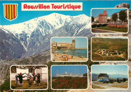 ROUSSILLON, Le Castillet, Le Château De Salses, Collioure, La Sardane, Le Lydia (scan Recto-verso) Ref 1046 - Roussillon