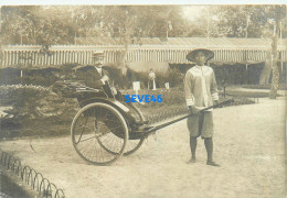 24045A - 13 BOUCHES DU RHONE MARSEILLE Souvenir De L'exposition Coloniale Carte Photo Pousse Pousse ASIE ASIA - Non Classés