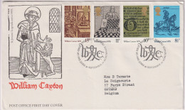 Omslag Enveloppe FDC - William Caxton - Stempel Edinburgh - 29 Sept 1976 - 1971-1980 Decimal Issues