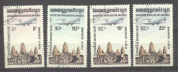 Kampuchéa  -  Avion  :  Yv  32-35  (o) - Kampuchea
