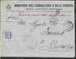 SEGNATASSE  CENT 50 ISOLATO SU BUSTA GRANDE INTESTATA DA "CAVALESE*28.10.38*/TRENTO" PER PREDAZZO - TASSA A CARICO - Postage Due